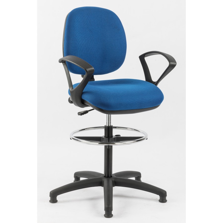 Ergo Line Fabric Draughtsman Chair